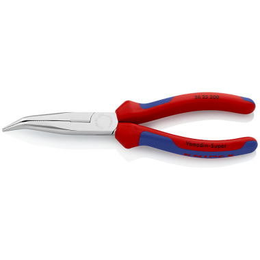 Knipex Flachrundzange mit Schneide (Storchschnabelzange) 26 25 200