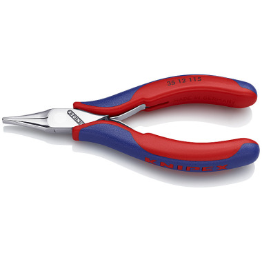 Knipex Elektronik-Greifzange 115 mm mit Mehrkomponenten-Hüllen spiegelpoliert 35 12 115