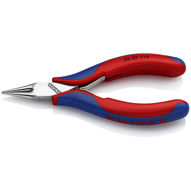 Knipex Elektronik-Greifzange 115 mm mit Mehrkomponenten-Hüllen spiegelpoliert 35 32 115