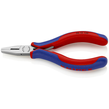 Knipex Elektronik-Bestückungszange 130 mm mit Mehrkomponenten-Hüllen spiegelpoliert 36 12 130