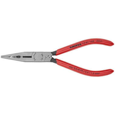 Knipex Verdrahtungszange 160 mm schwarz atramentiert mit Kunststoff überzogen poliert 13 01 160