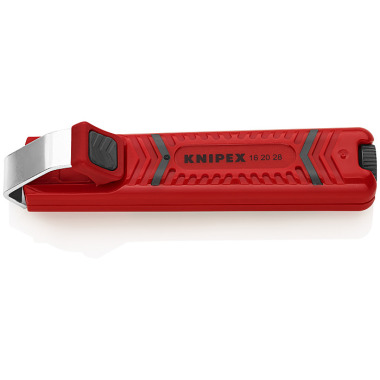 Knipex Abmantelungswerkzeug mit Schleppklinge 130 mm schlagfestes Kunststoffgehäuse 16 20 28 SB