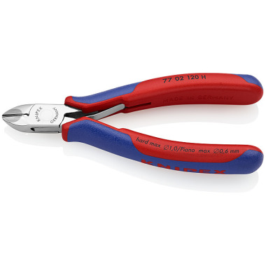 Knipex Elektronik-Seitenschneider mit eingesetzter Hartmetallschneide 77 02 120 H