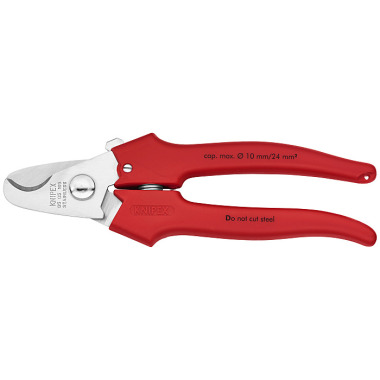 Knipex Kabelschere Griffe mit Kunststoff umspritzt 95 05 165