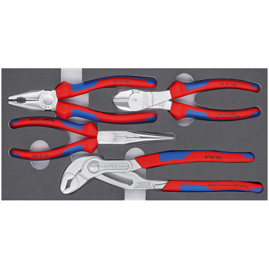 Knipex Zangen-Set in Schaumstoffeinlage 00 20 01 V17