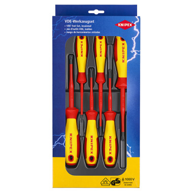 Knipex VDE Schraubendreher-Paket PlusMinus / Schlitz 00 20 12 V05