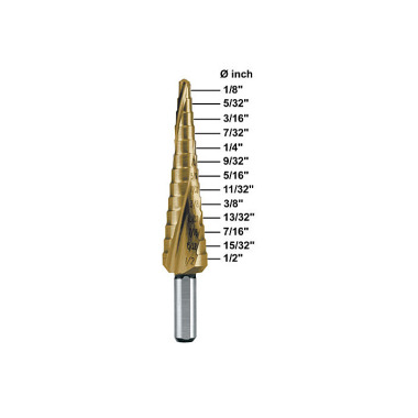 Ruko Stufenbohrer HSS TIN Gr. 2 1/8-1/2? 101702T