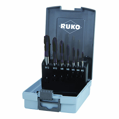 Ruko MGB Satz M 3-M12 in Rosebox HSSCo TiAlN Form B 245068RO