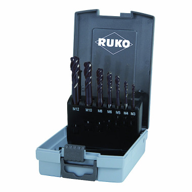 Ruko MGB Satz M 3-M12 in Rosebox HSSCo TiAlN 35° 245069RO