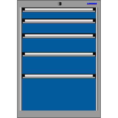 LOKOMA SCHUBLADENSCHRANK RS 565, 800h 5 SBL.75/100/125/150/250 TA 00.02.9526