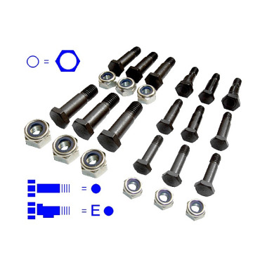 VBW Messerkopf-Schrauben-Set BO universell 24-teilig 437 100