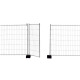 Schake Bauzaun-Türelement Typ Standard Maße: 2,00 x 1,20m mit umlaufenden Rohrrahmen 3B2012