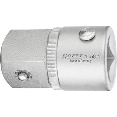 HAZET Adapter - Vierkant hohl 20 mm (3/4 Zoll) - Vierkant massiv 25 mm (1 Zoll) 1058-1