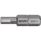 HAZET Bit - Sechskant massiv 6,3 (1/4 Zoll) - Innen-Sechskant Profil - 2.5 mm 2204-2.5