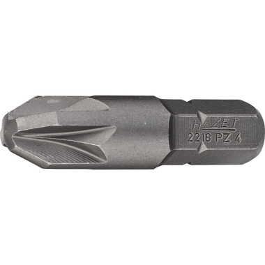 HAZET Bit - Sechskant massiv 8 (5/16 Zoll) - Pozidriv Profil PZ - PZ4 mm 2218-PZ4