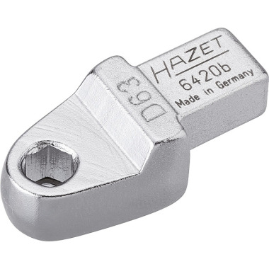 HAZET Einsteck-Halter für Bits - Einsteck-Vierkant 9 x 12 mm - Sechskant hohl 6,3 (1/4 Zoll) 6420B