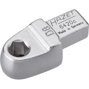 HAZET Einsteck-Halter für Bits - Einsteck-Vierkant 9 x 12 mm - Sechskant hohl 8 mm (5/16 Zoll) 6420C