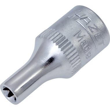 HAZET Steckschlüssel-Einsatz TORX® - Vierkant hohl 6,3 mm (1/4 Zoll) - Außen TORX® Profil - E4 mm 850-E4