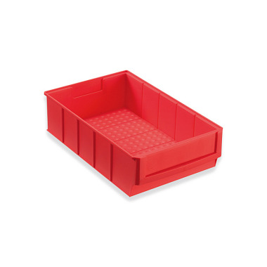 Hünersdorff Regalbox aus PP, 300x183x81 mm,rot, Volumen 3,44 L, breit 780011