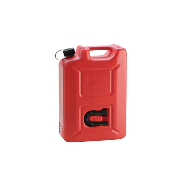 Hünersdorff Kraftstoff-Kanister PROFI (UN) 20 L,rot,UN-Zulassung,HDPE,schwarzes Zubehör 802060