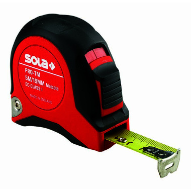 SOLA Rollmeter (19 mm) PRO-TM 3 m, Matcote, EG-Klasse 1, VE 5 Stk. 50022001