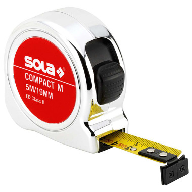 SOLA Magnetrollmeter (19 mm) Compact M CO 5 m - SB, EG-Klasse 2, VE 6 Stk. 50520501