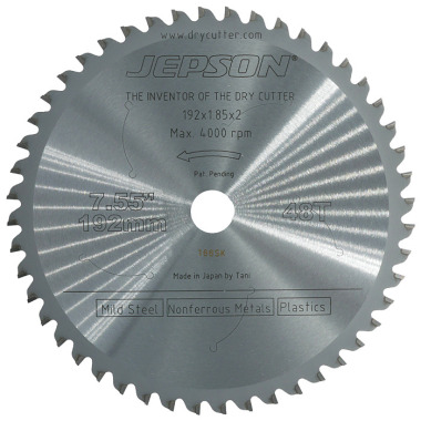 Jepson Power Drytech® HM-Sägeblatt ø 192 mm / 48Z für Stahl (dünnwandig) 719248