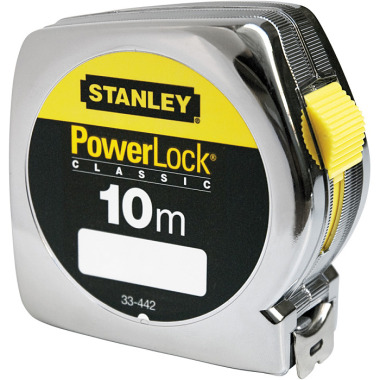 Stanley Bandmaß Powerlock Kunststoff 10m/25mm 0-33-442