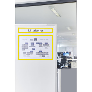 HOLTZ magnetofix-Magnetrahmen Topsign, 5 Stück gelb 1131802