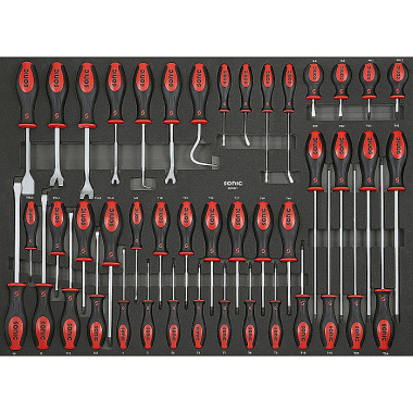 Sonic SFS, Schraubendreher- und Abzieher-Satz, 45-teilig 604501