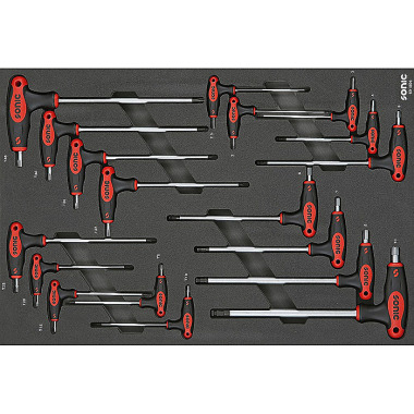 Sonic SFS Winkelschlüssel-Satz Kugelkopf, 18-teilig 601806 (T-249182)