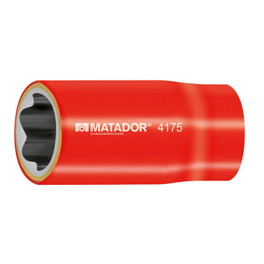 MATADOR Steckschlüsseleinsatz VDE, 12,5(1/2) - 10mm 4175 0100