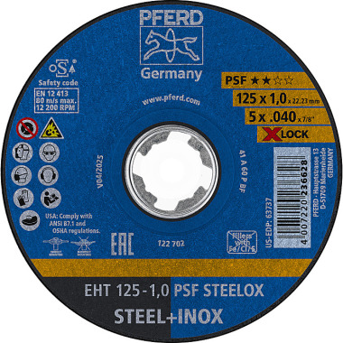 PFERD Trennscheibe EHT 125-1,0 PSF STEELOX/X-LOCK 61721101