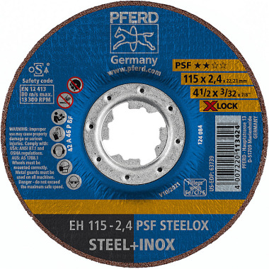 PFERD Trennscheibe EH 115-2,4 PSF STEELOX/X-LOCK 61740115