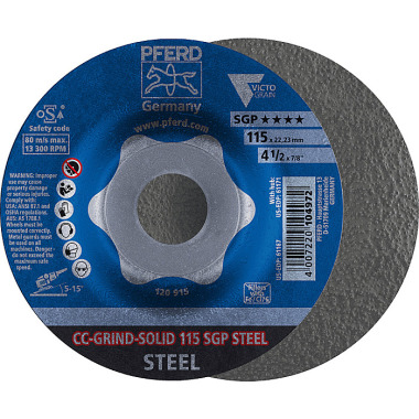 PFERD CC-GRIND-Schleifscheibe CC-GRIND-SOLID 115 SGP STEEL 64187116