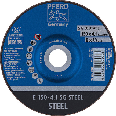 PFERD Schruppscheibe E 150-4,1 SG STEEL 69220473