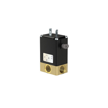 Riegler 3/2 We-MV, NC, MS, G 14, DN 3, PN 0-10, NBR, direktg. 12V DC 125805