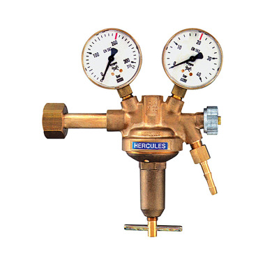 Riegler Flaschendruckregler, 200 bar, Kohlendioxid, Arbeitsdruck 0-20 bar 101278