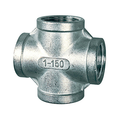 Riegler Kreuzverteiler, 4 x innen, Rp 1/8, Edelstahl 1.4408 112684