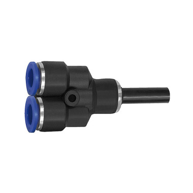 Riegler Y-Steckverbindung, Stecknippel 4 mm »Blaue Serie«, Schlauch-Ø 4 125719