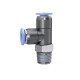 Riegler T-Steckverschraubung »Blaue Serie« mini, L-Form, drehbar, R 1/8 148861