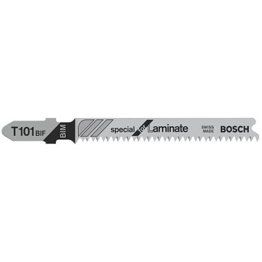 Bosch Stichsägeblatt T 101 BIF Special for Laminate, 5er-Pack 2608636431