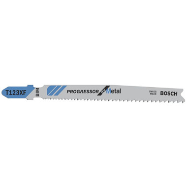 Bosch Stichsägeblatt T 123 XF Progressor for Metal, 5er-Pack 2608638473