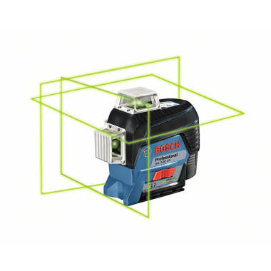 Bosch Linienlaser GLL 3-80 CG, mit 1 x 2.0 Ah Li-Ion Akku, Halterung BM 1, L-BOXX 0601063T00