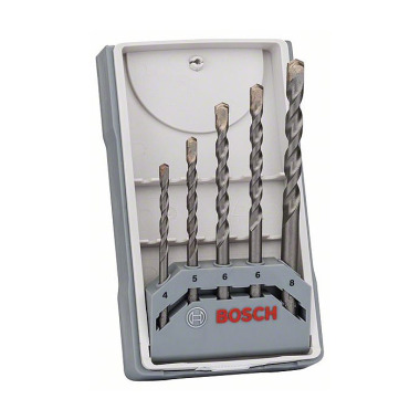 Bosch Betonbohrer CYL-3 Set, Silver Percussion, 5-teilig, 4 - 8 mm 2607017080