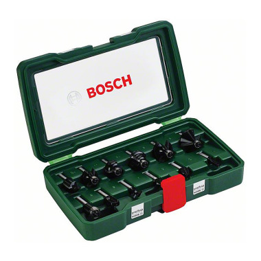 Bosch HM-Fräser-Set mit 8 mm Schaft, 12-teilig 2607019466