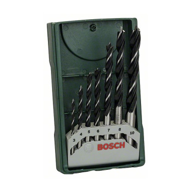 Bosch Mini-X-Line-Holzbohrer-Set, 7-teilig 2607019580