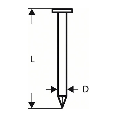 Bosch Rundkopf-Streifennagel SN21RK 80G 3,1 mm, 80 mm, verzinkt, glatt 2608200034