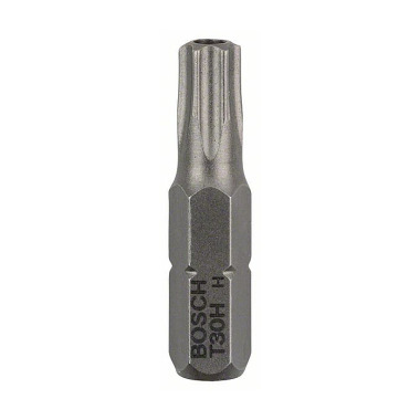 Bosch Security-Torx-Schrauberbit Extra-Hart T30H, 25 mm, 2er-Pack 2608522014