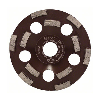 Bosch Diamanttopfscheibe Expert for Abrasive, 50 g/mm, 125 x 22,23 x 4,5 mm 2608602553